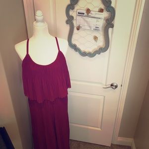 Lane Bryant Jumpsuit 18/20 New w Tags burgundy